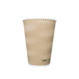 VASO PAPELP/CAFE 8 OZ RIPPLE WALL (TPS08N) INIX 25 PZ