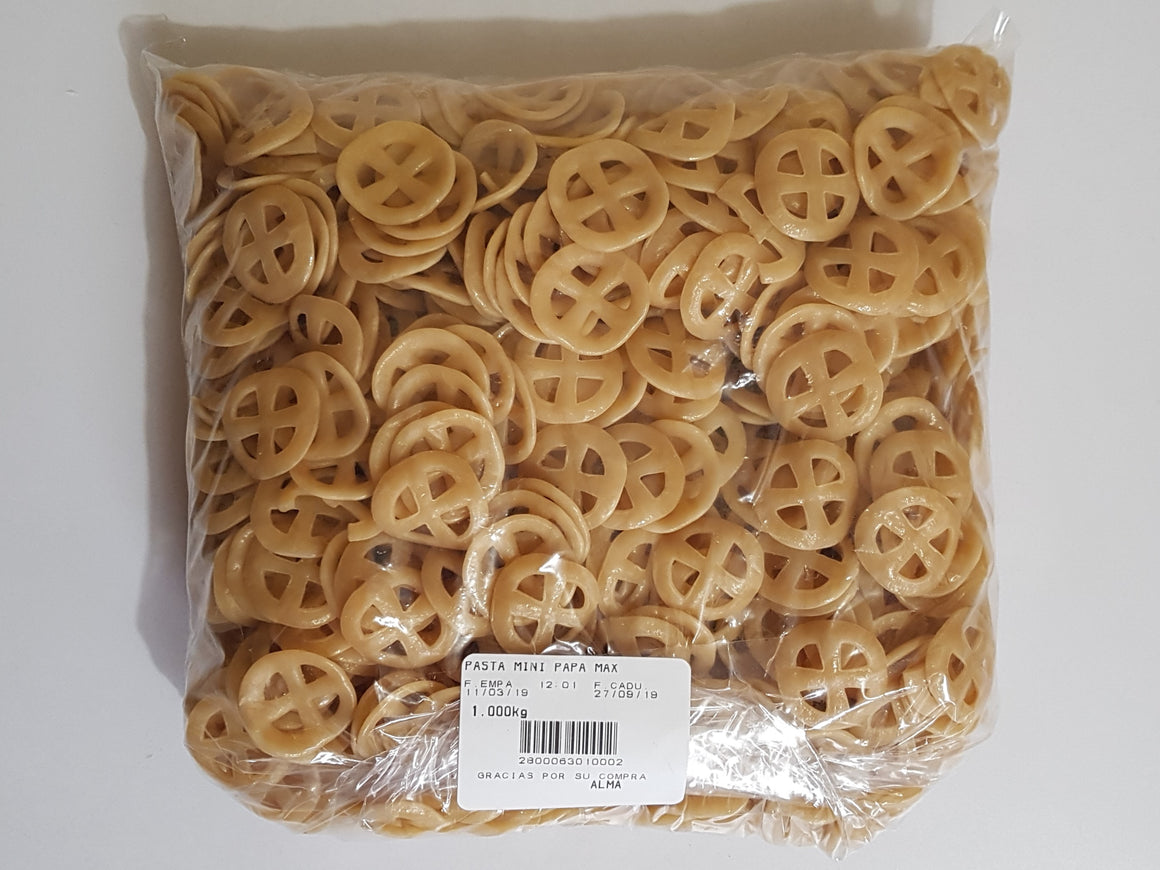 PASTA MINI RUEDA PAPA SNAX PALMEX *CAS KG – El Mundo de los Dulces