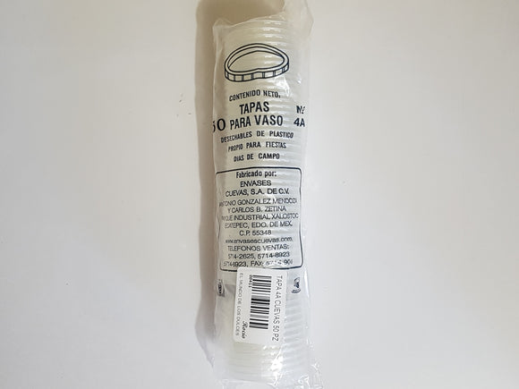 TAPA P/VASO CUEVAS 4A BIO 50 PZ