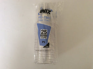 VASO CRISTAL 7 OZ INIX VC7807 25 PIEZAS