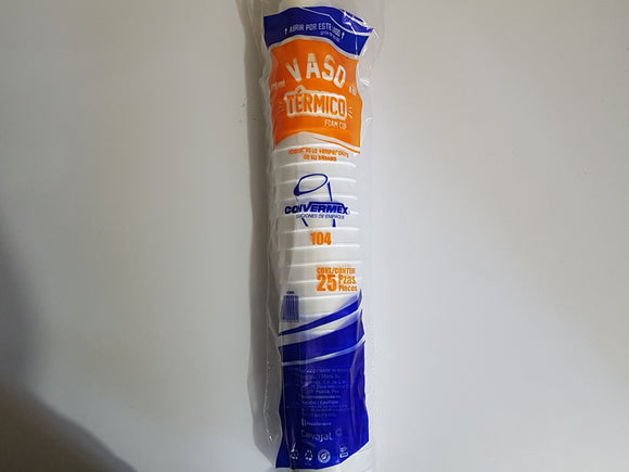 VASO TERM 104 CONV 25 PZ