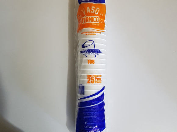 VASO TERM 106 CONV 25 PZ(T406)