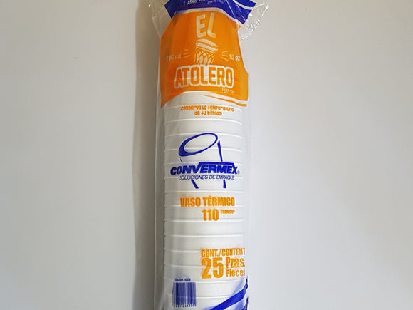 VASO TERM 110 CONV 25 PZ (T410)